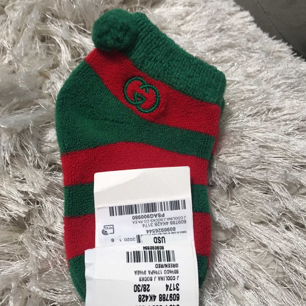 NEW Gucci unisex booties Sz 6 16-18cm - Picture 3 of 8